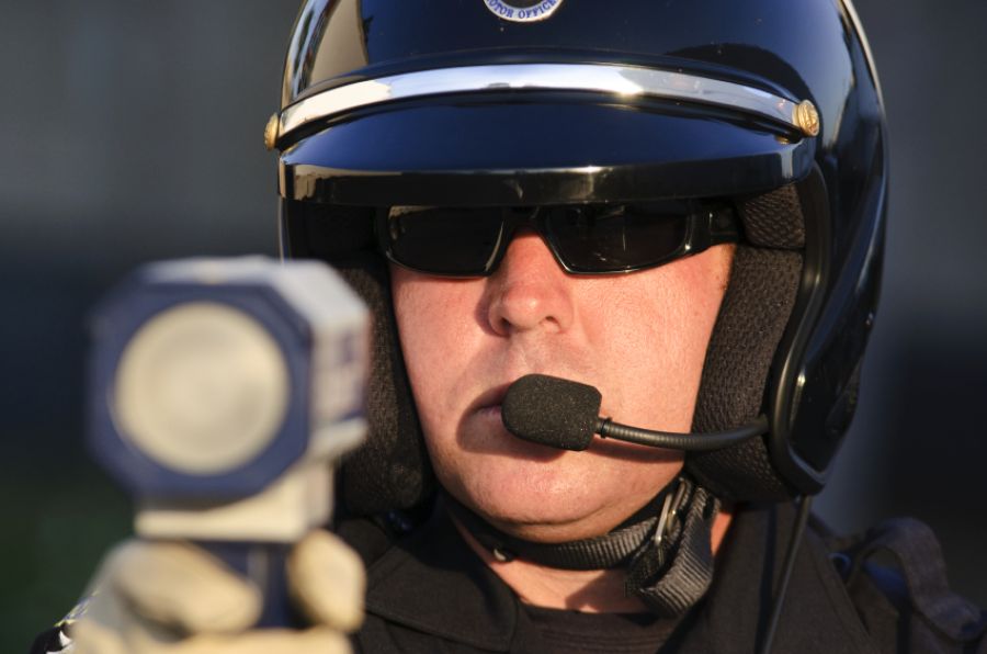 Police speeding ticket in BC